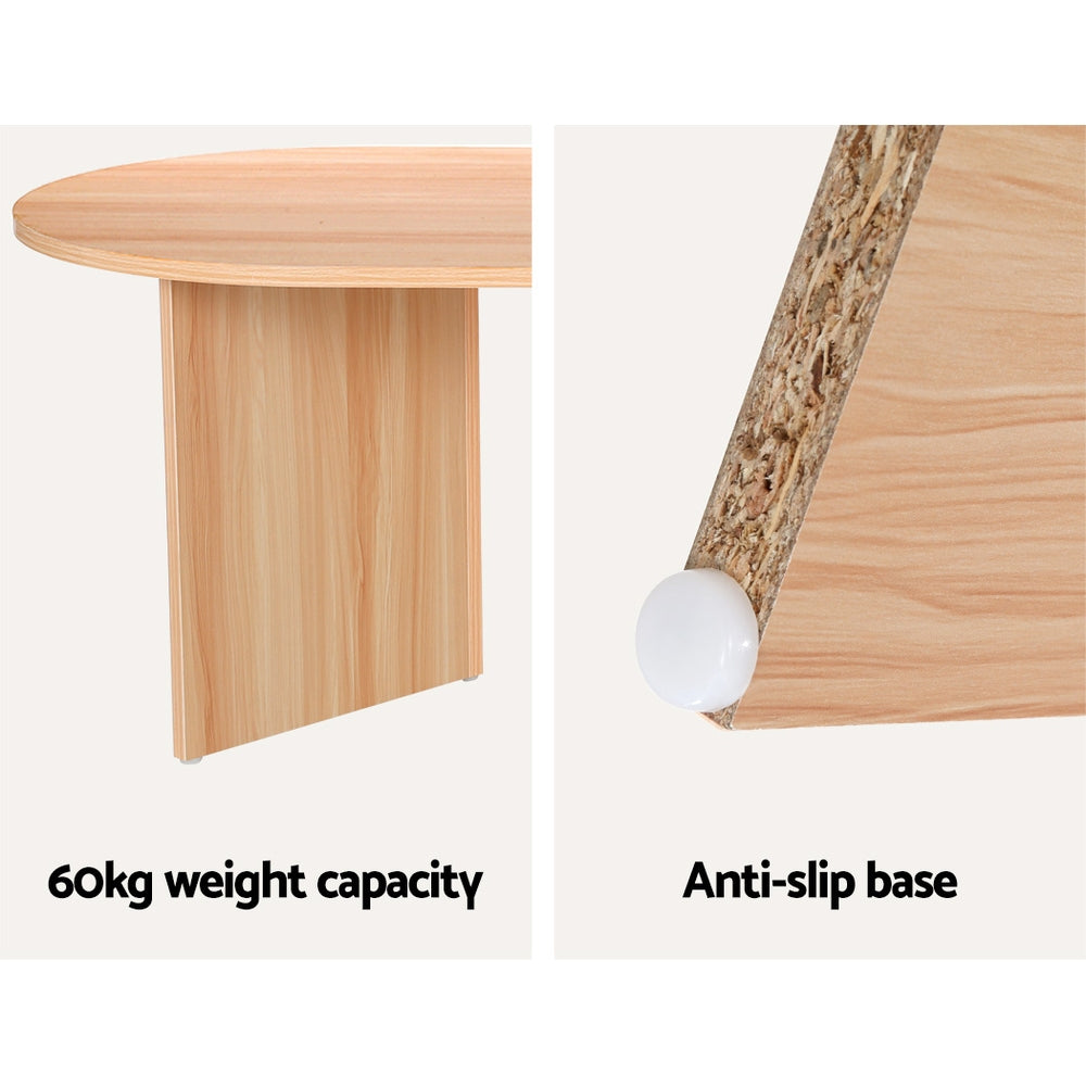 Ismenias Coffee Table 110cm Oval - Pine