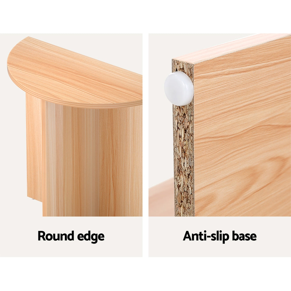 Ismenias 48cm Semi-circle Side End Table- Pine