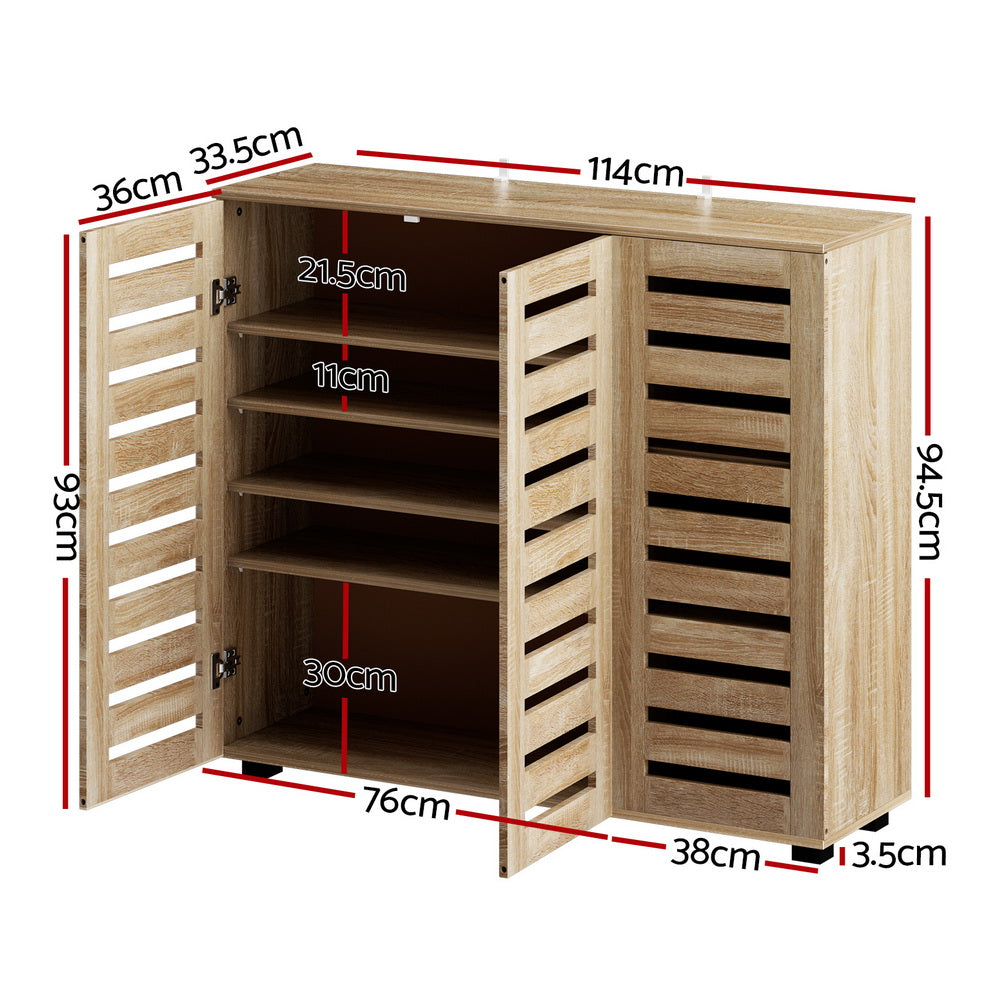 Shoe Cabinet 30 Pairs Adjustable Shelf