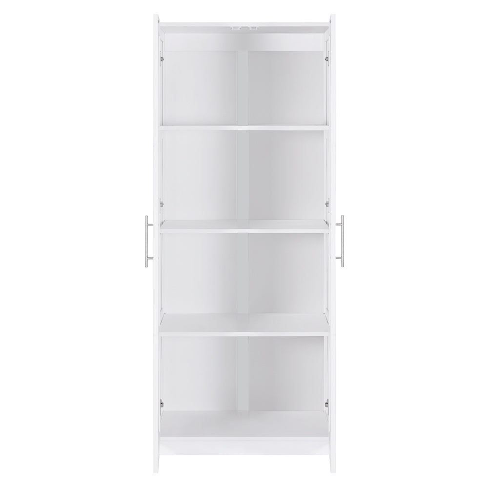 2 Door Wardrobe Bedroom Cupboard Closet Storage Cabinet Organiser - White