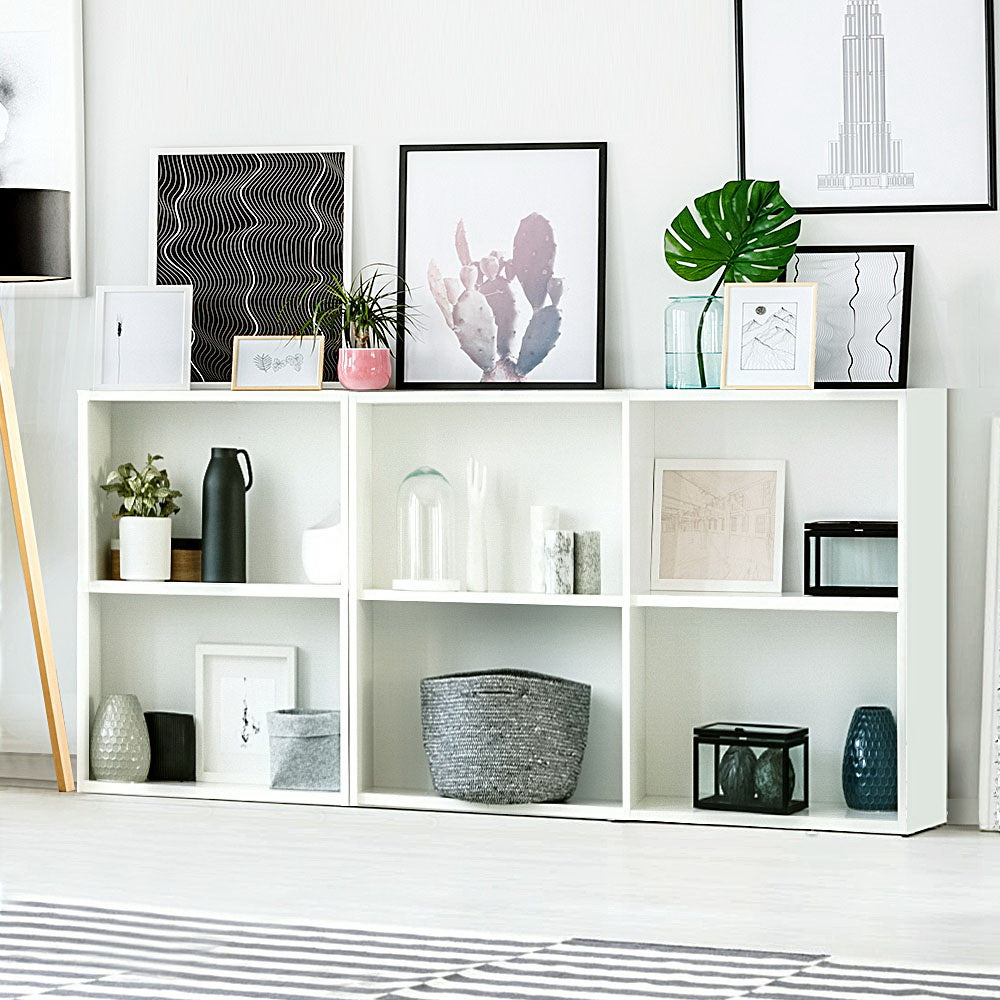 Artiss Bookshelf Set of 3 - Vena White