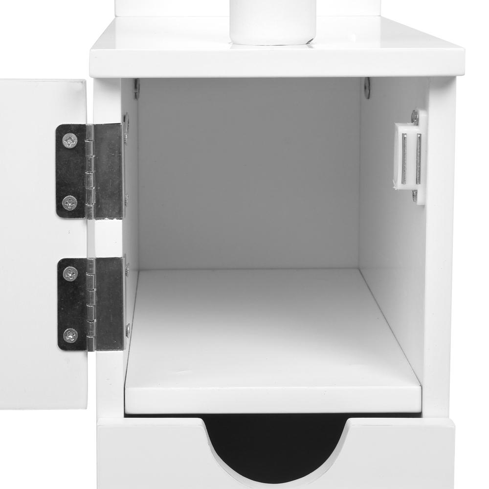 Freestanding Bathroom Storage Cabinet - White