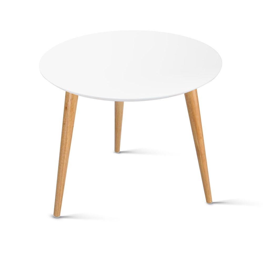 Coffee Table Round Side End Tables Bedside Furniture Wooden Scandinavian