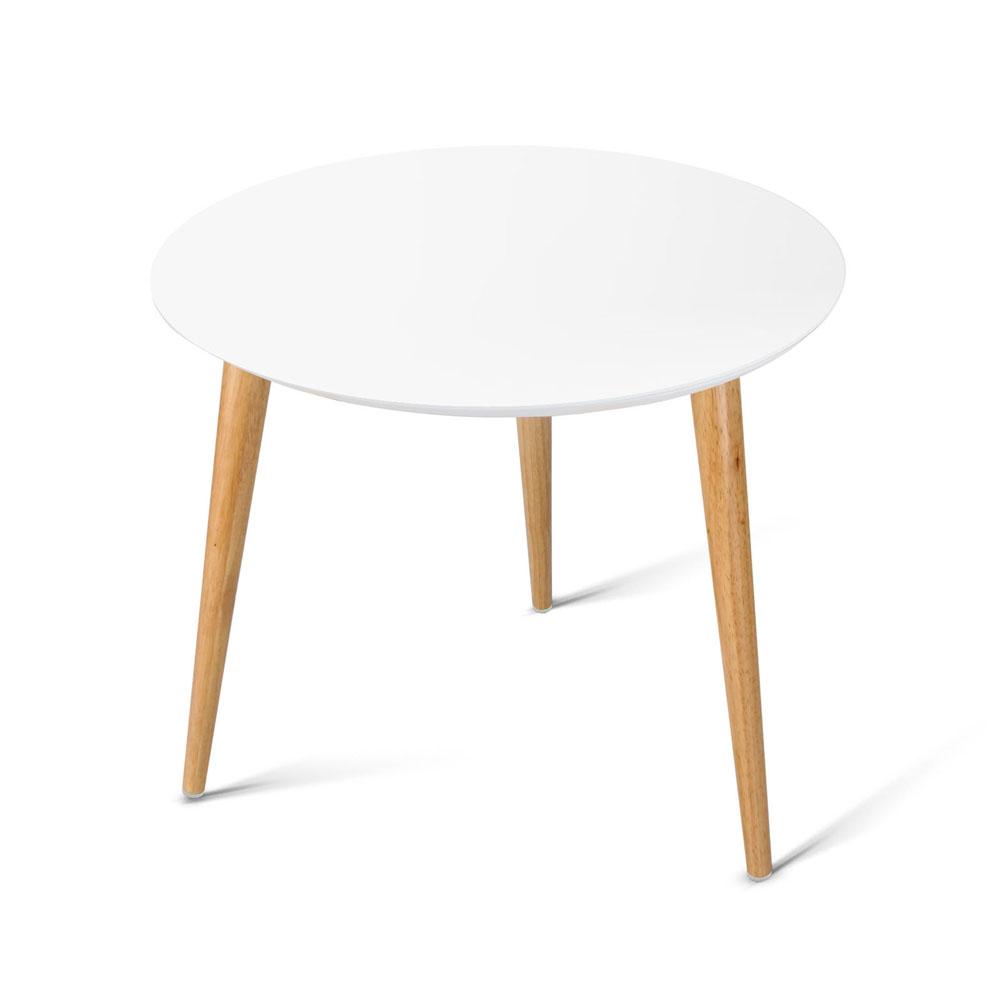 Coffee Table Round Side End Tables Bedside Furniture Wooden Scandinavian