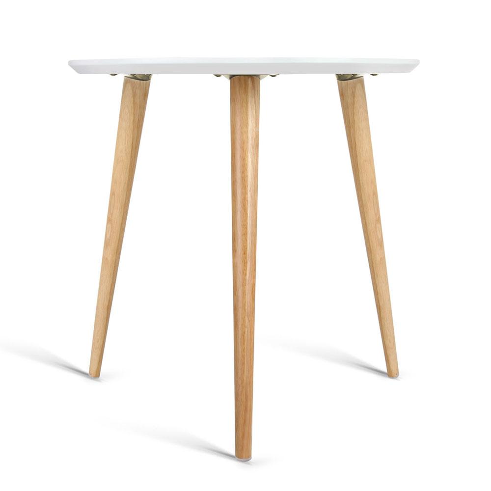 Coffee Table Round Side End Tables Bedside Furniture Wooden Scandinavian