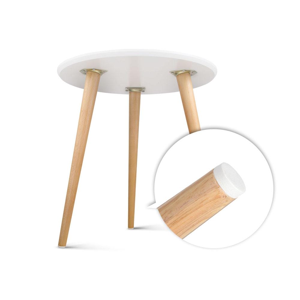 Coffee Table Round Side End Tables Bedside Furniture Wooden Scandinavian