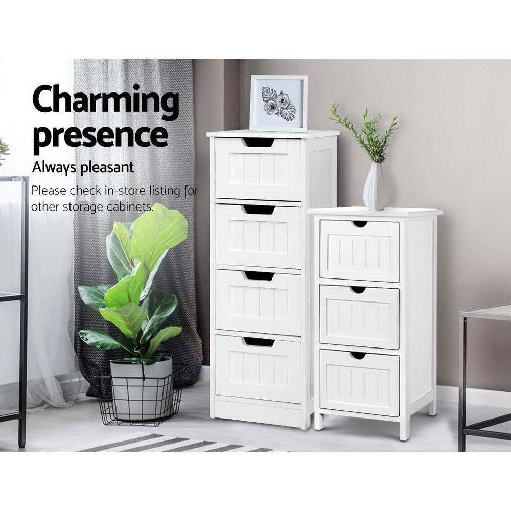 Storage Cabinet Chest of Drawers Dresser Bedside Table Bathroom Stand