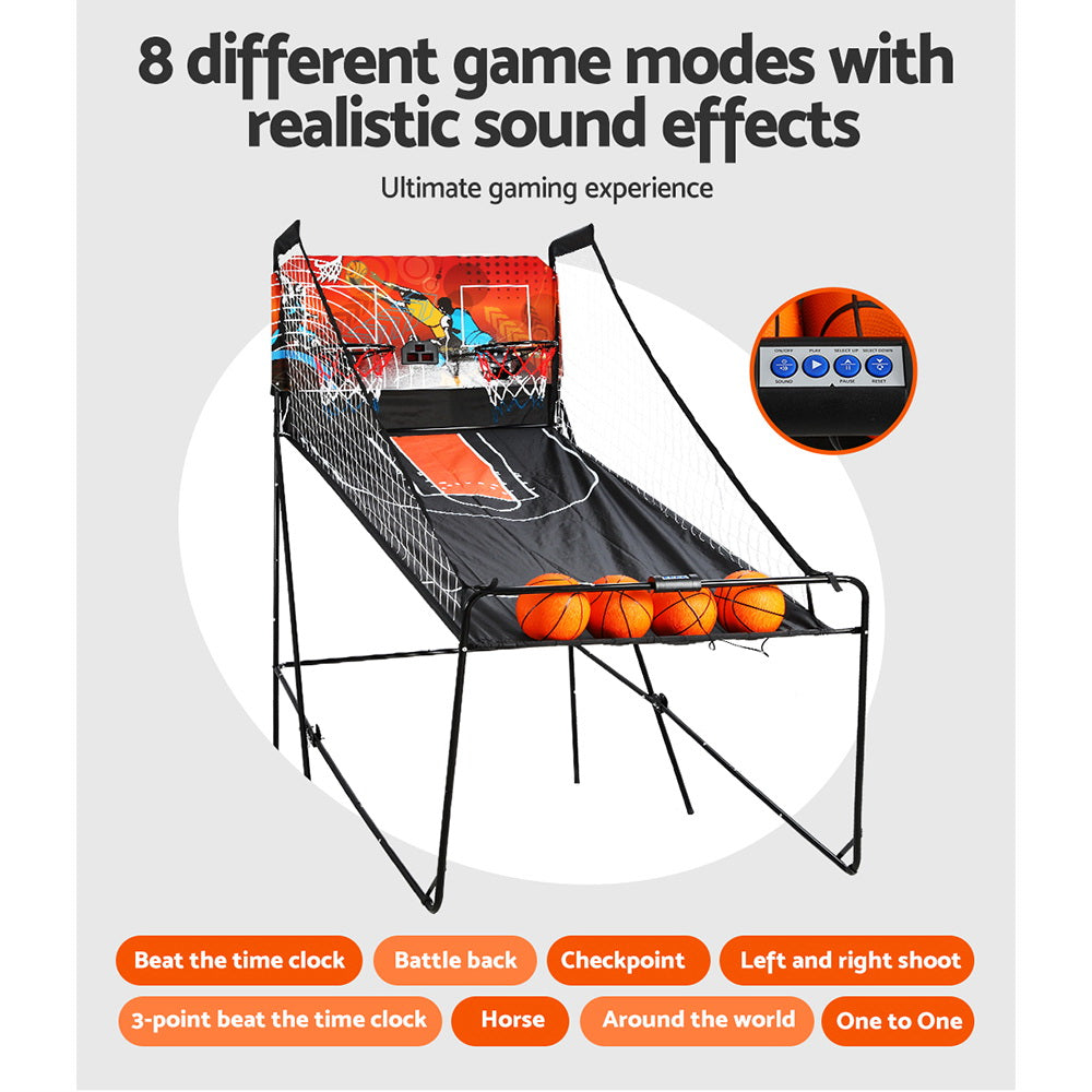 Basketball Game Double shooting Electronic Scoring Folding Outdoor Kids