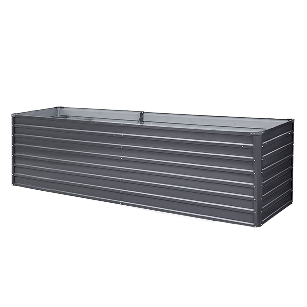 Garden Bed 320x80x77cm Planter Box Raised Container Galvanised Herb