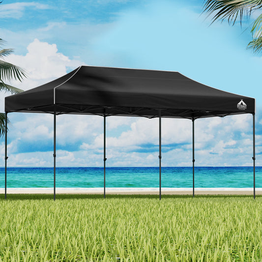 Gazebo Pop Up Marquee 3x6m Outdoor Tent Folding Wedding Gazebos Navy