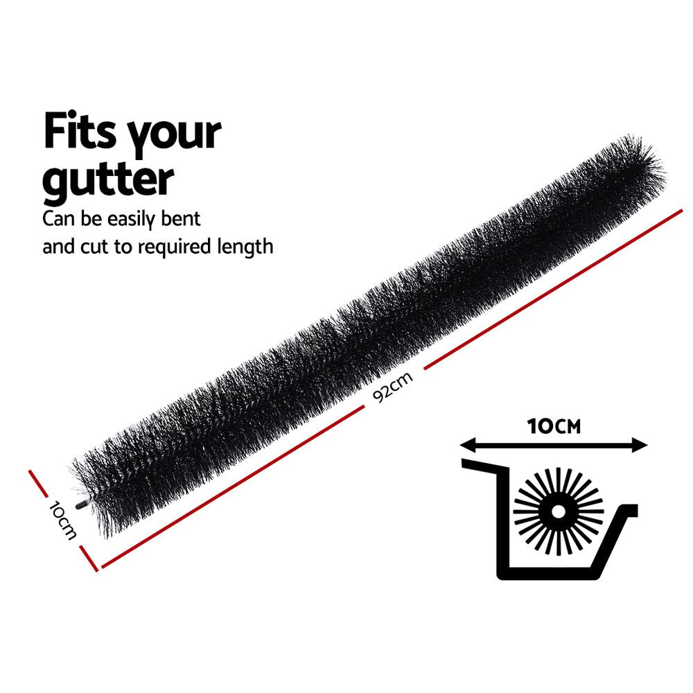 18 Pcs Gutter Brush Guard 100mmx16.5m Length Leaf Twigs Filter Home Garden