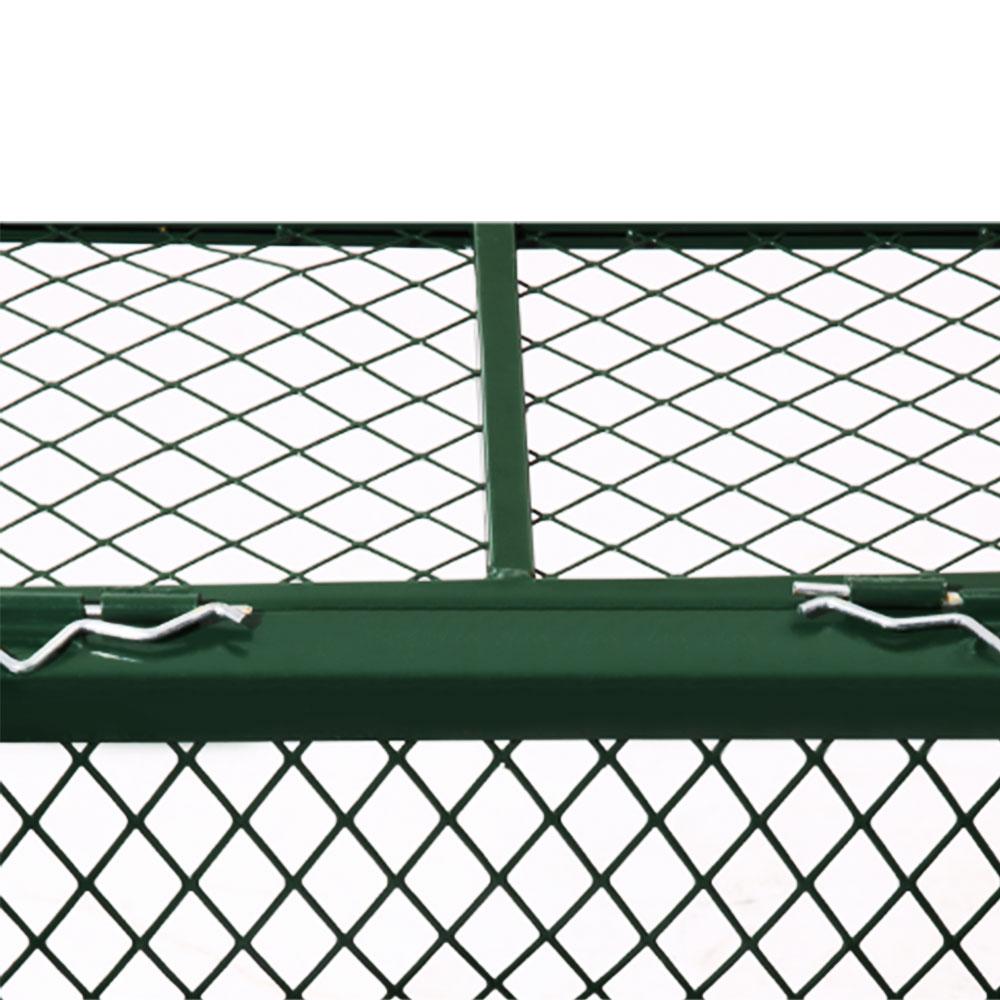 Mesh Garden Steel Cart - Green
