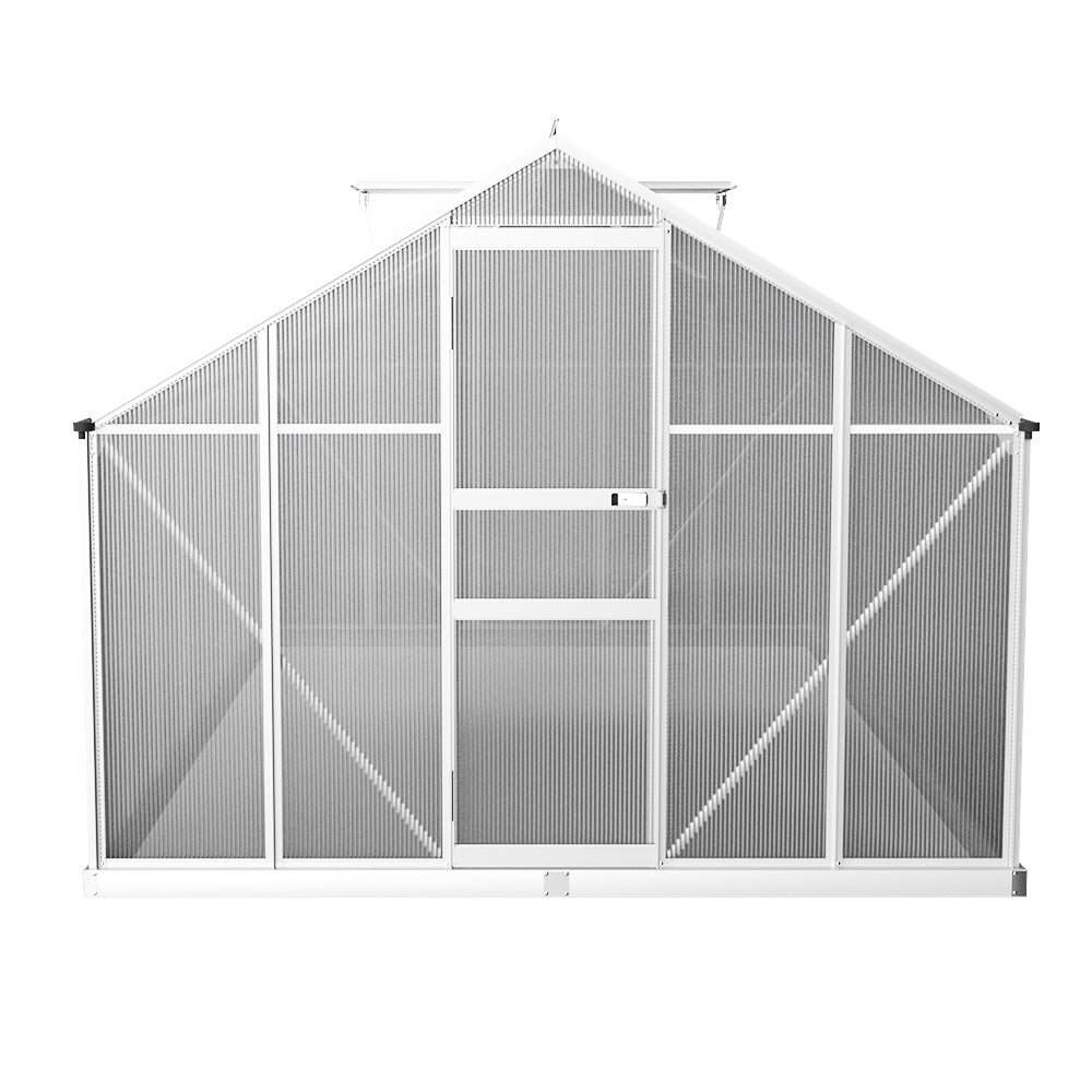 Greenhouse Aluminium Green House Polycarbonate Garden Shed 4.2x2.5M