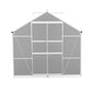 Greenhouse 5.1x2.5x2.26M Double Doors Aluminium Green House Garden Shed