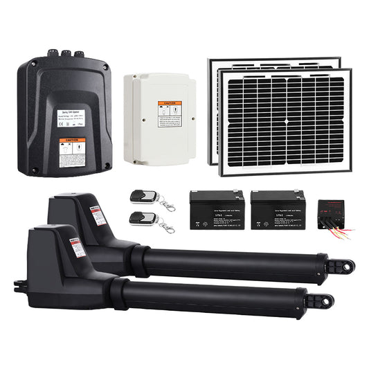 Dual Swing Gate Opener 800KG 20W Solar Panel