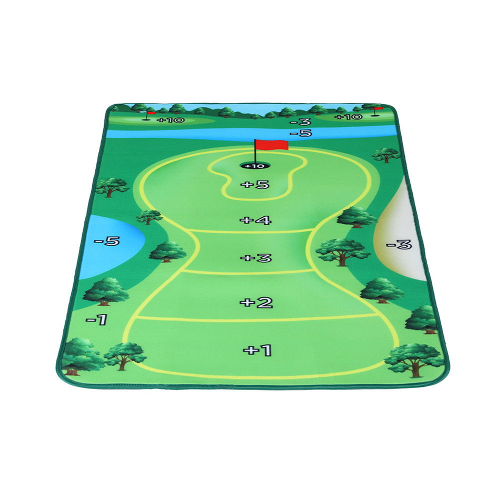 Everfit Golf Chipping Game Mat Indoor Outdoor Practice Training Aid Set