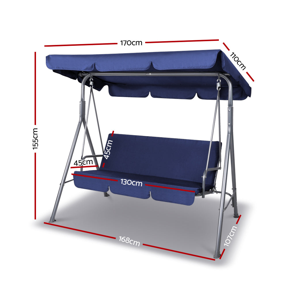 Lumin Canopy Swing Chair - Navy