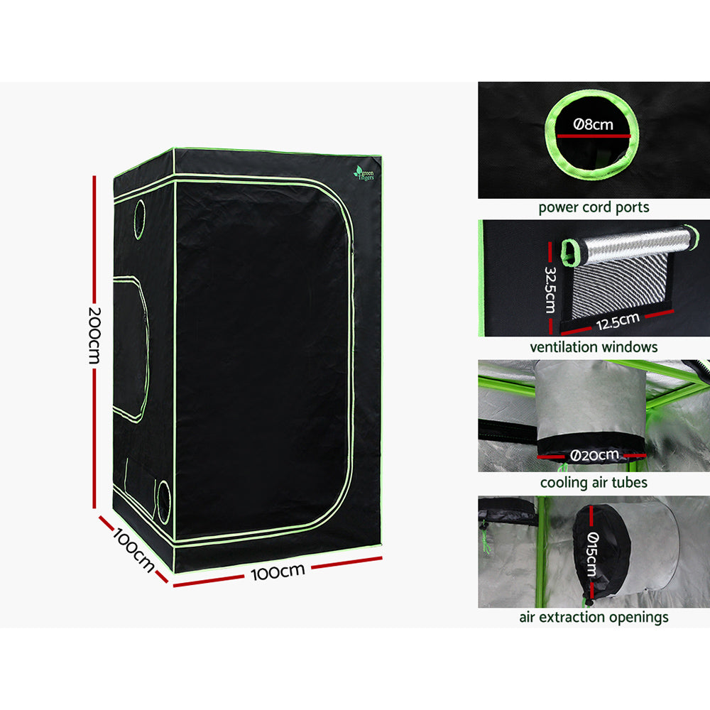 Grow Tent Light Kit 100x100x200CM 2200W LED Full Spectrum