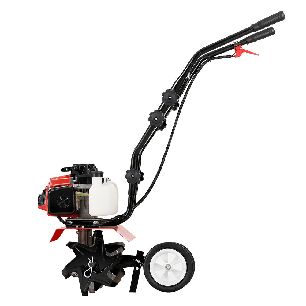 88CC Tiller Garden Cultivator Rototiller 6 Blades Soil Plower Rotary Hoe