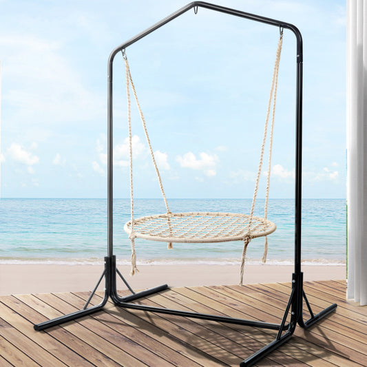 100cm Hammock Chair with Stand Nest Web Outdoor Swing