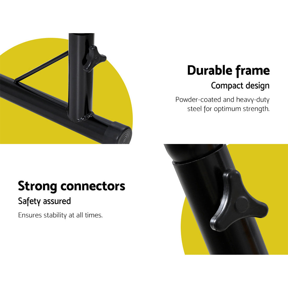 Hammock Chair Outdoor Camping Hanging with Steel Stand - Grey