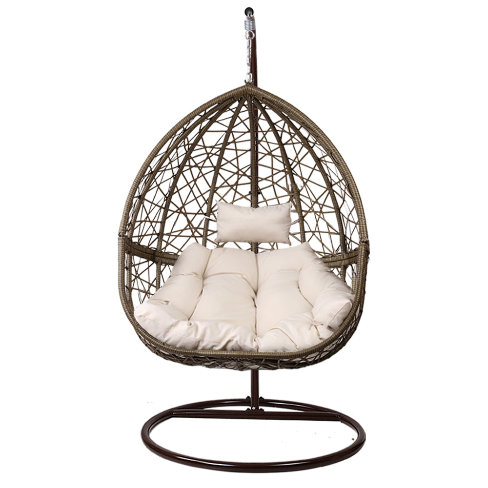 Cordi Egg Swing Chair Outdoor Hanging - Latte