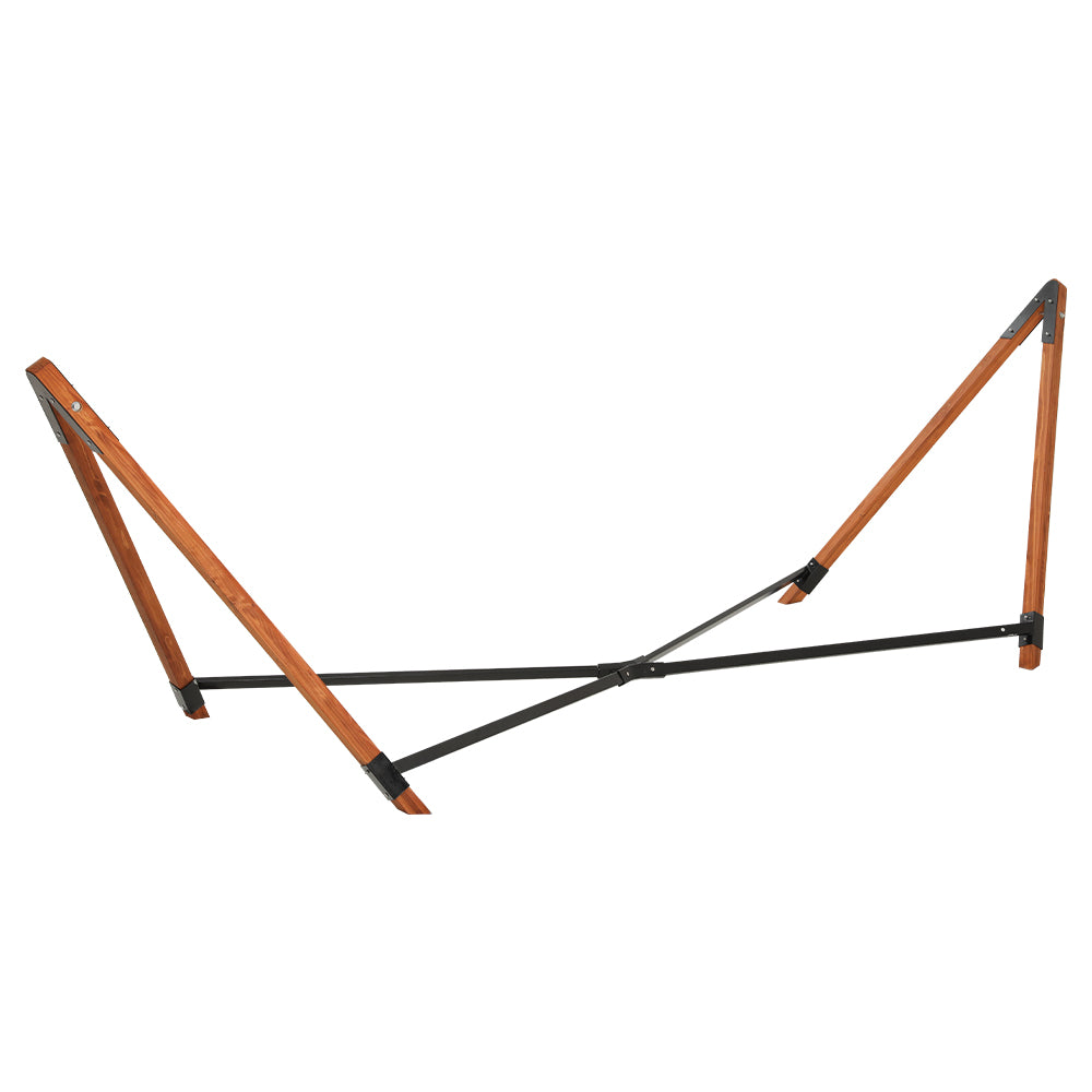Hammock Bed Outdoor Camping Timber Hammock with Stand - Grey