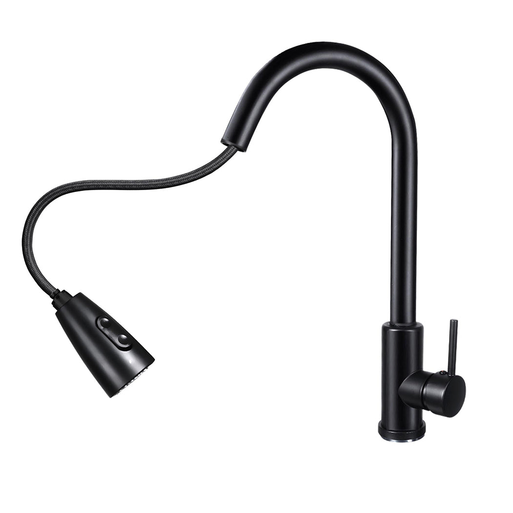 Kitchen Faucet Extender Tap Pull Out Brass Mixer Taps Sink Vanity Swivel Wels Black