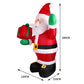 Santa Snowman 2.4M Christmas Inflatable with LED Light Xmas Decoration Outdoor