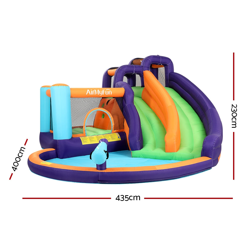 Inflatable Water Slide Kids Jumping Castle Splash Outdoor Double Slide