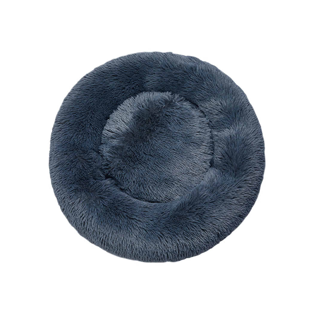 Molossus Dog Beds Pet Calming Donut Nest Deep Sleeping Bed - Blue LARGE