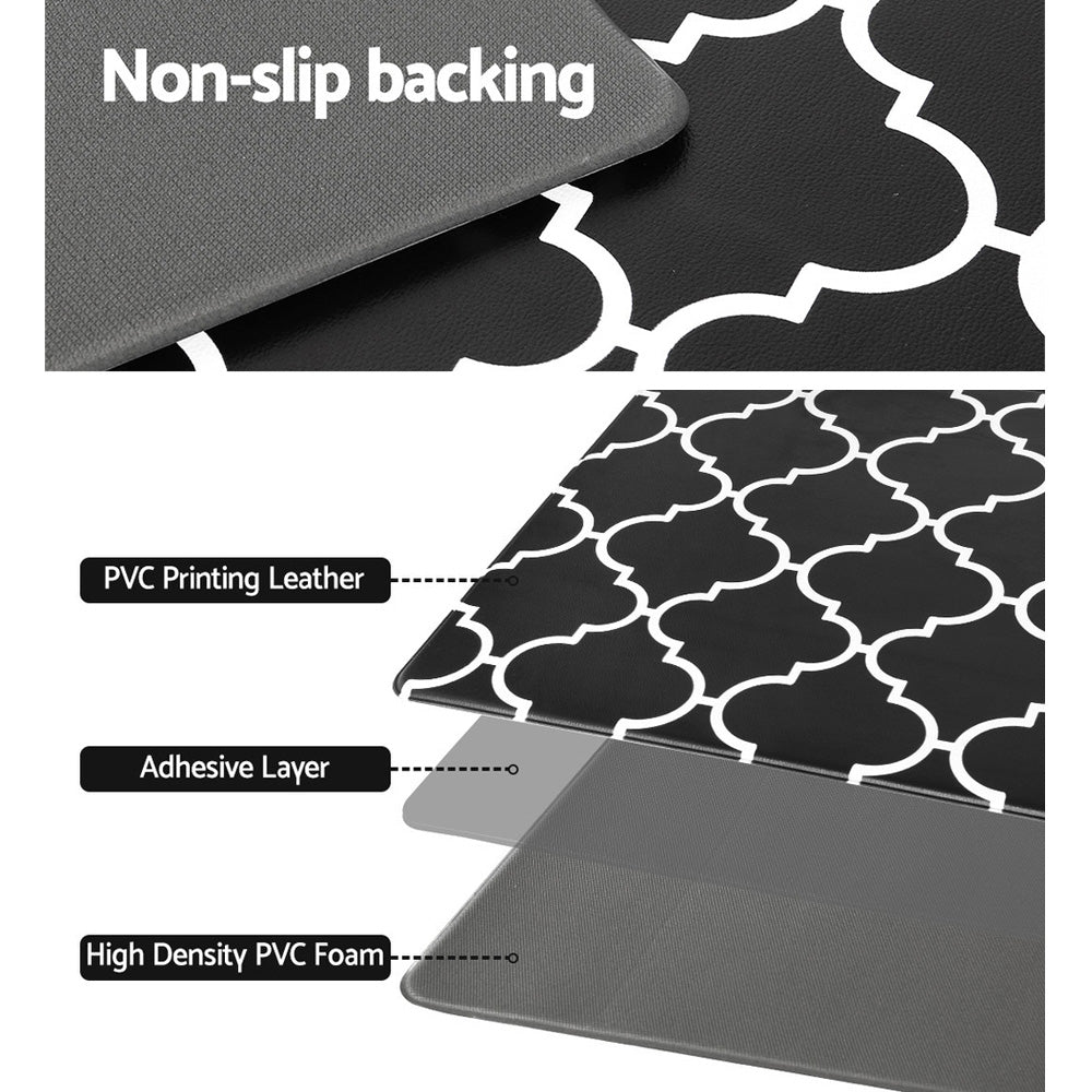 Wren 45x180 Kitchen Mat Non-slip PVC Anti Fatigue Floor Rug Home