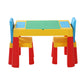 Pollard 3-Piece Kids Table & Chairs Set Activity Chalkboard Toys Storage Box Desk - Multicolour