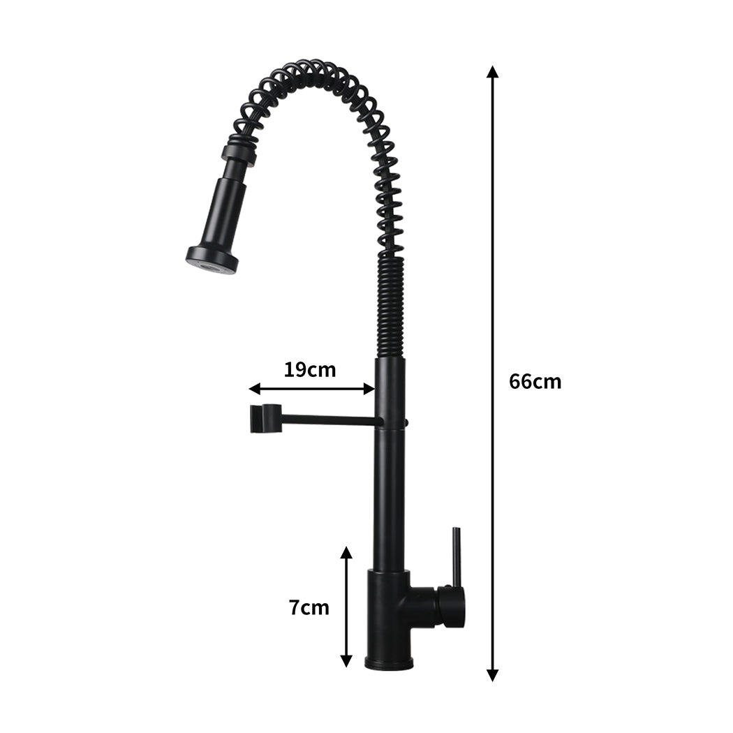 Kitchen Faucet Extender Tap Pull Out Mixer Taps Sink Basin Vanity Swivel Wels Black
