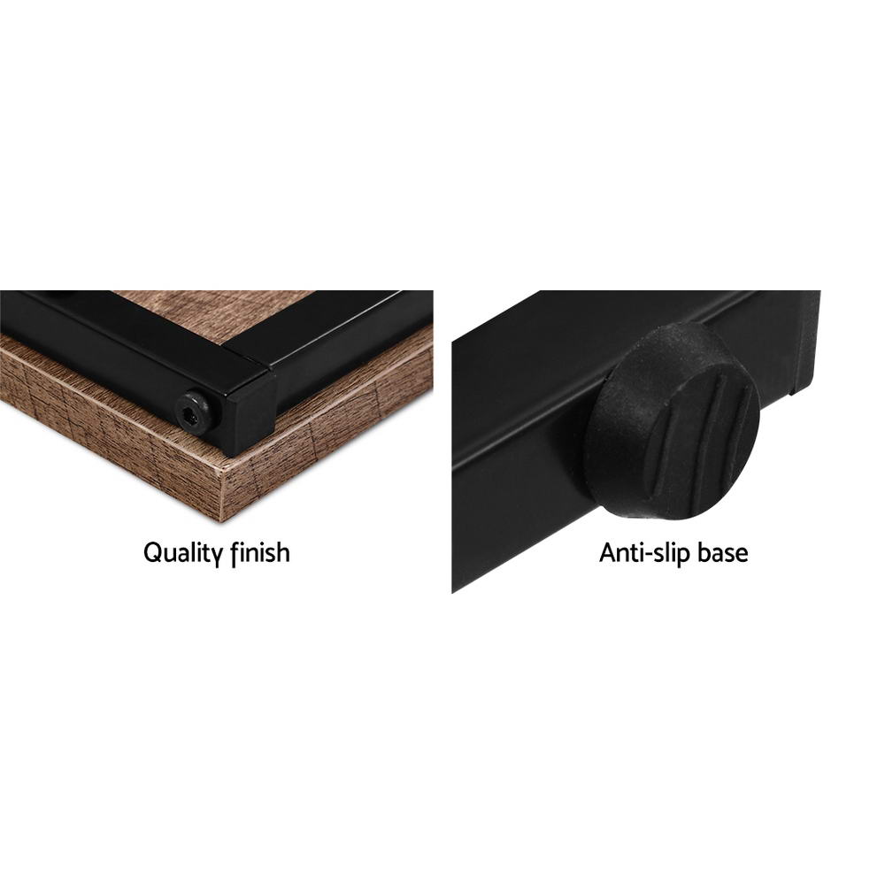 Ieris Set of 2 Coffee Table Nesting Walnut - Wood