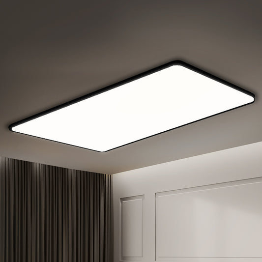 Ultra-Thin 5cm Led Ceiling Down Light Surface Mount Living Room Black 96W
