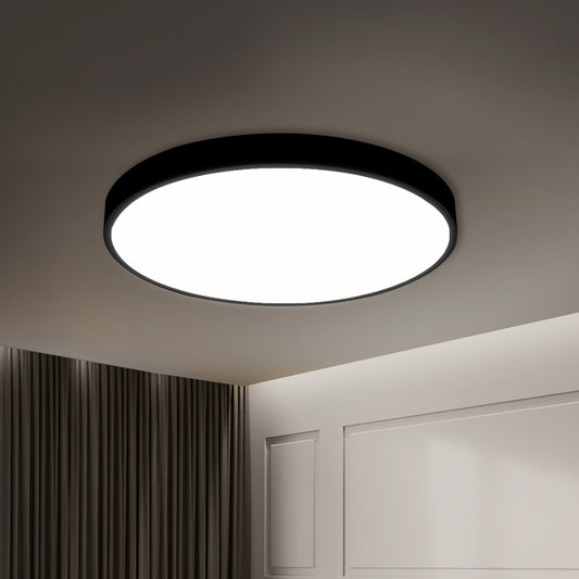 Ultra-Thin 5cm Led Ceiling Down Light Surface Mount Living Room Black 18W