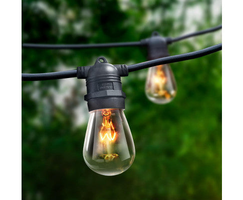 65m LED Festoon String Lights Outdoor Christmas Wedding Waterproof Garden Decor