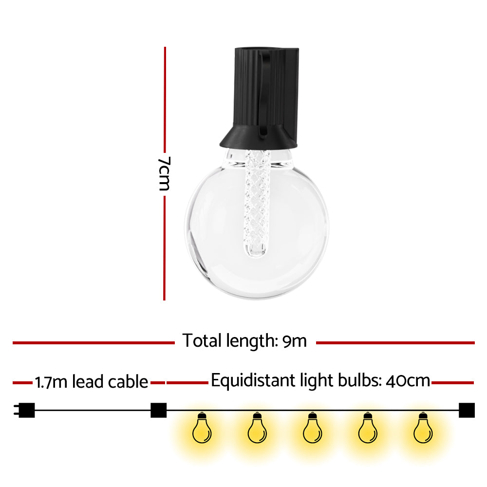 Smart Festoon Lights Outdoor Waterproof RGB LED String Light WIFI APP