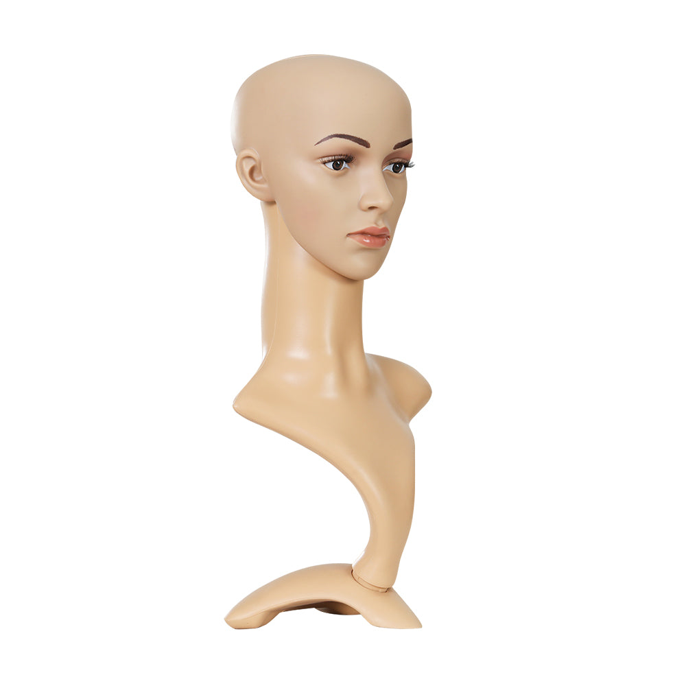 Female Mannequin Head Dummy Model Display Stand
