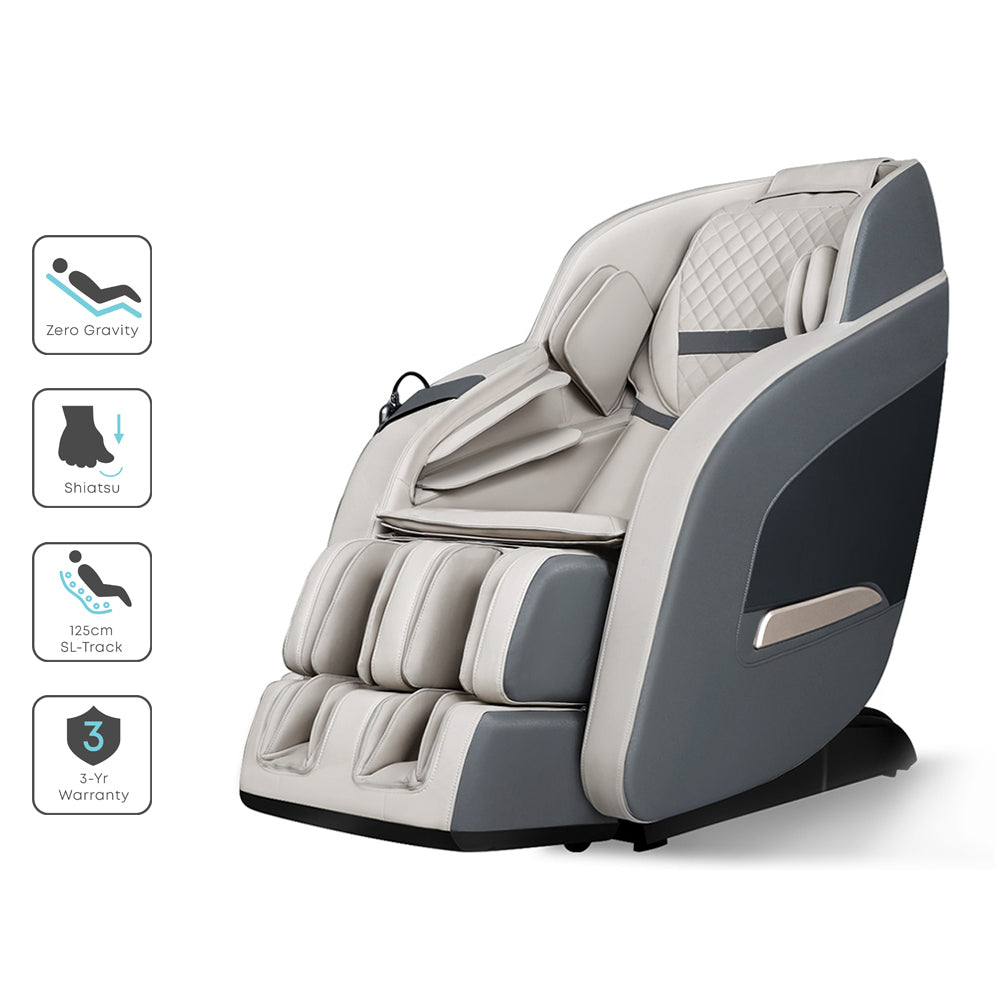 Eryx Electric Massage Chair Zero Gravity Recliner Shiatsu Kneading Massager - Grey