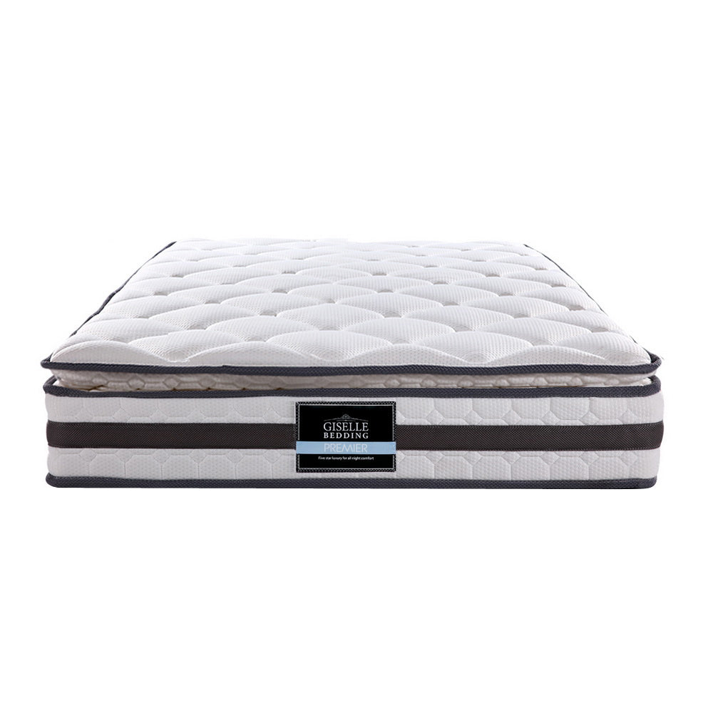 Rio 21cm Thick Pillow Top Spring Mattress - King Single