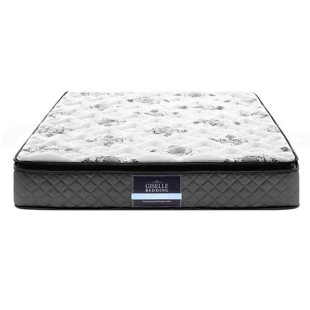 Zaire 24cm Thick Pillow Top Spring Mattress - Double