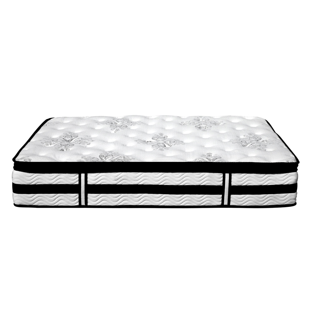 Zaria 34cm Thick Plush Euro Top Pocket Spring Mattress - Double