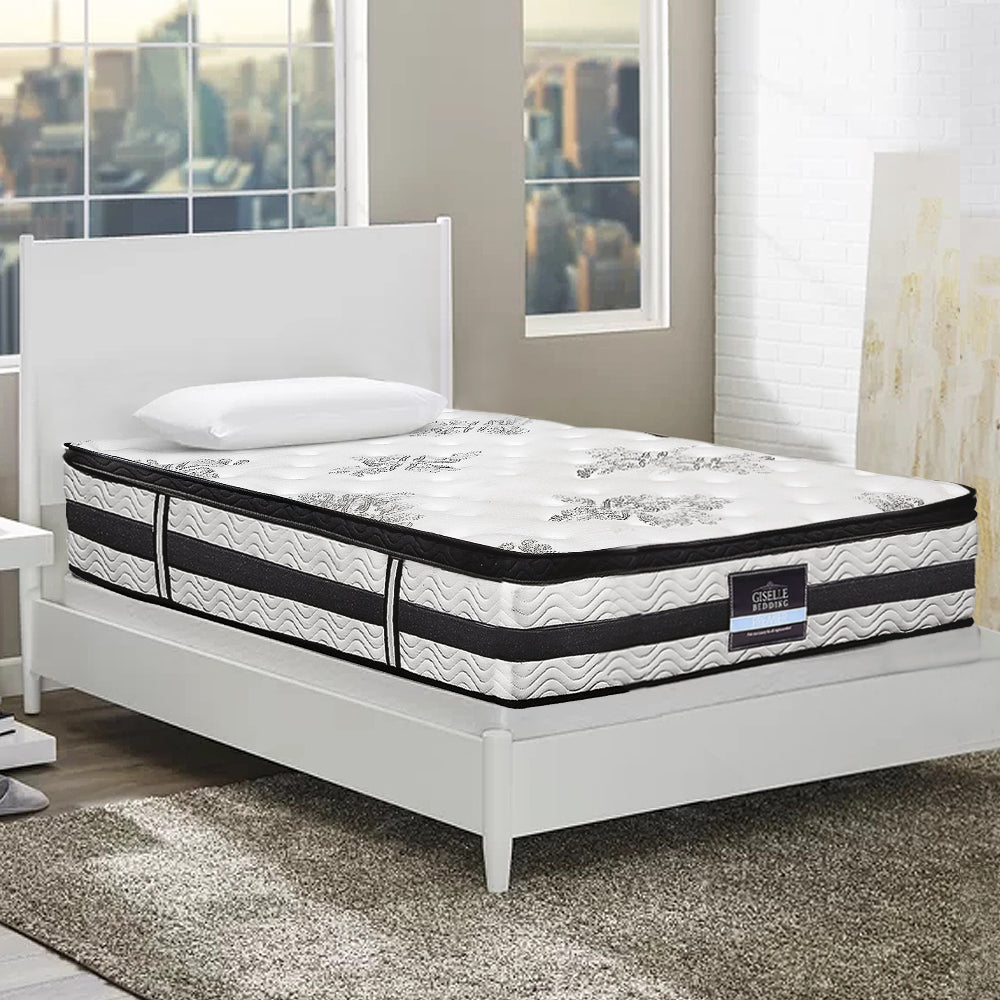 Marble Bed & Mattress Package - White Single