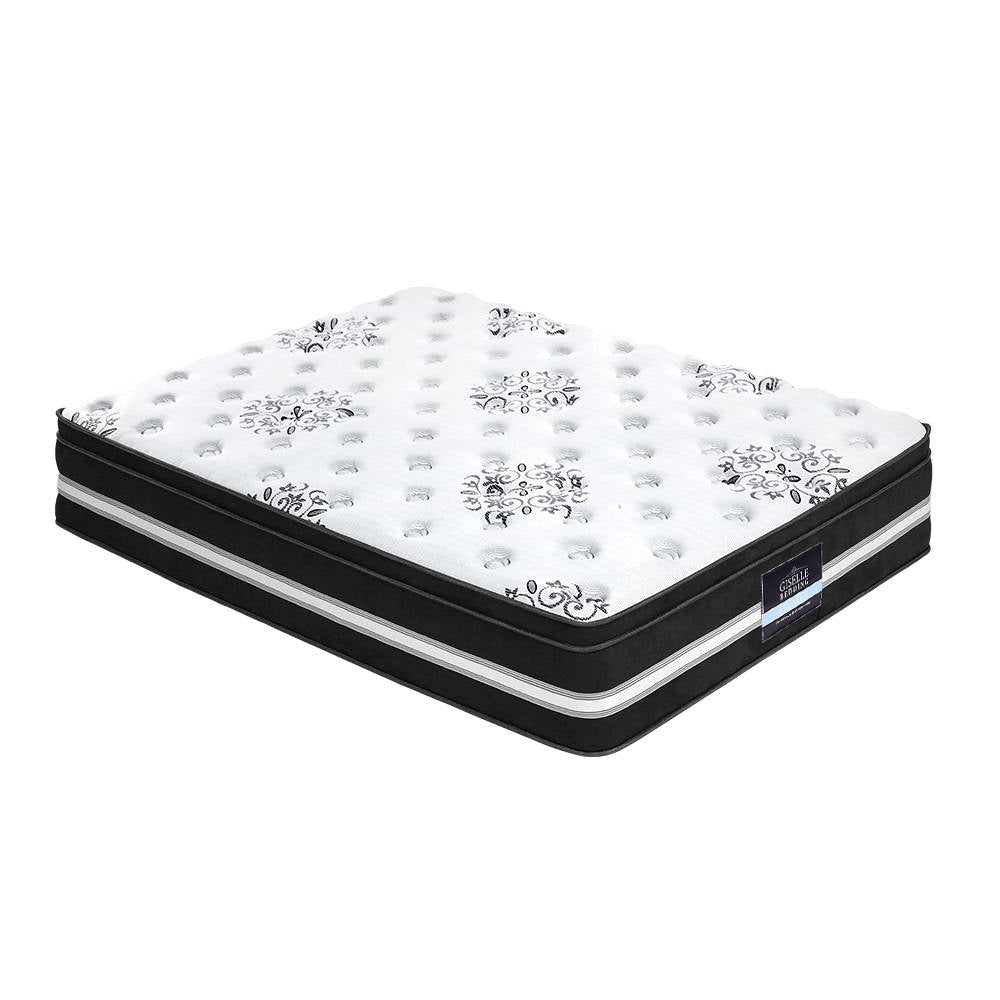 Eleya 34cm Thick Euro Top Cool Gel Pocket Spring Mattress - King