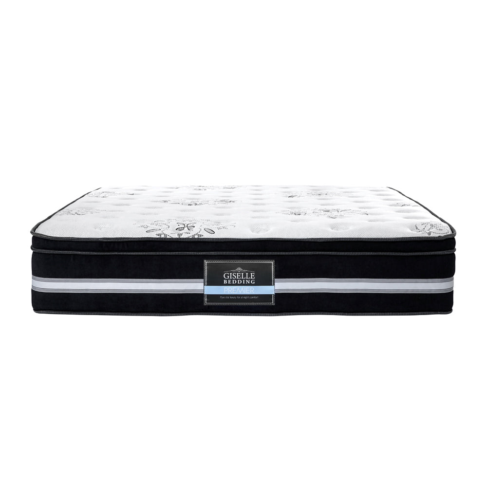 Eleya 34cm Thick Euro Top Cool Gel Pocket Spring Mattress - King