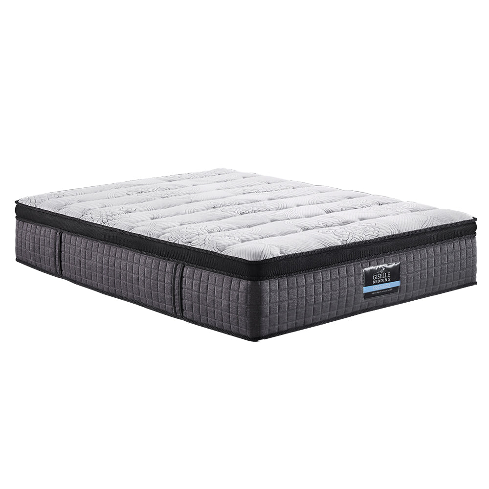 Chelsea 34cm 9-Zone Pocket Spring Latex Foam Medium Firm Euro Top Mattress - King Single