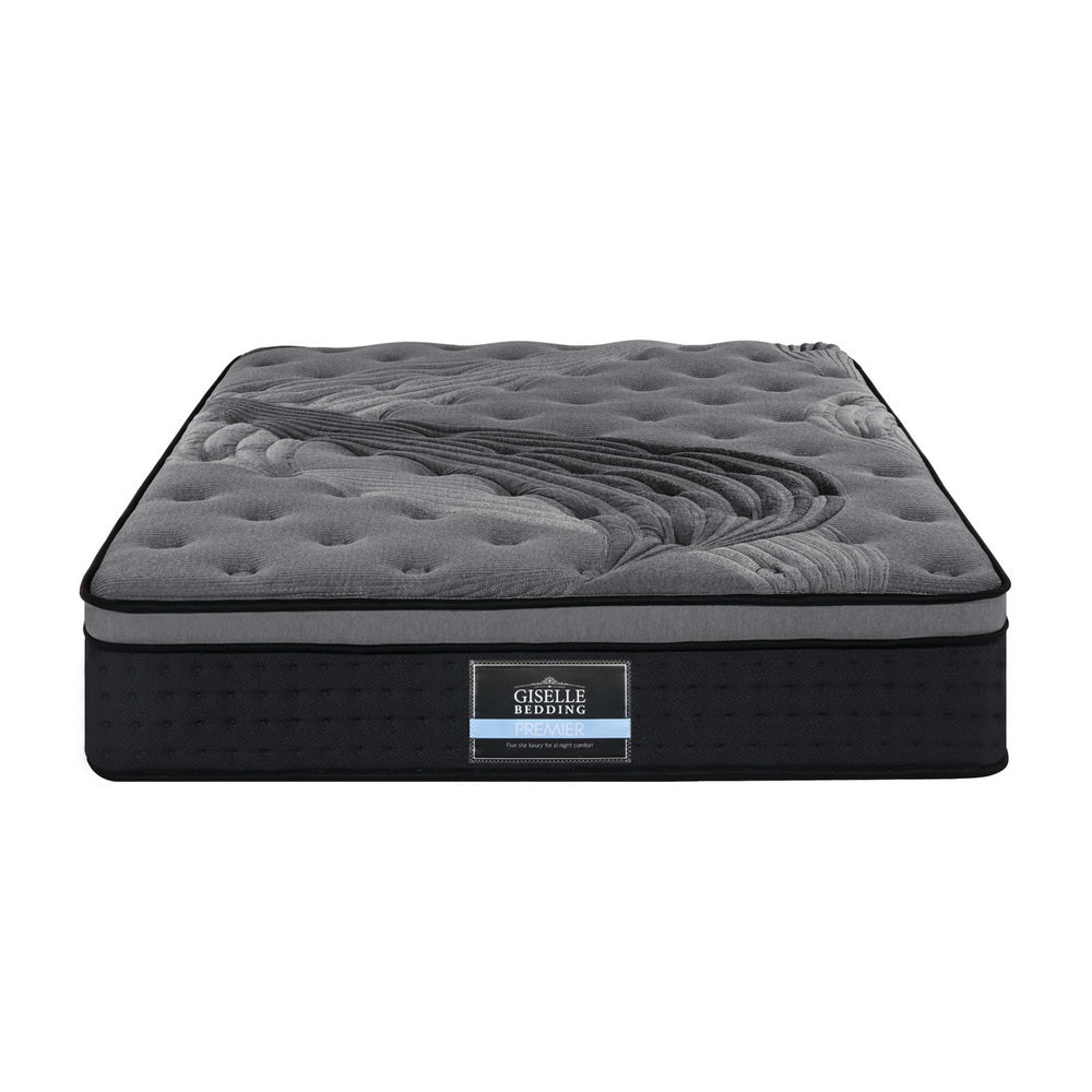 Boxer 34cm Thick Euro Top Pocket Spring Mattress - King Single