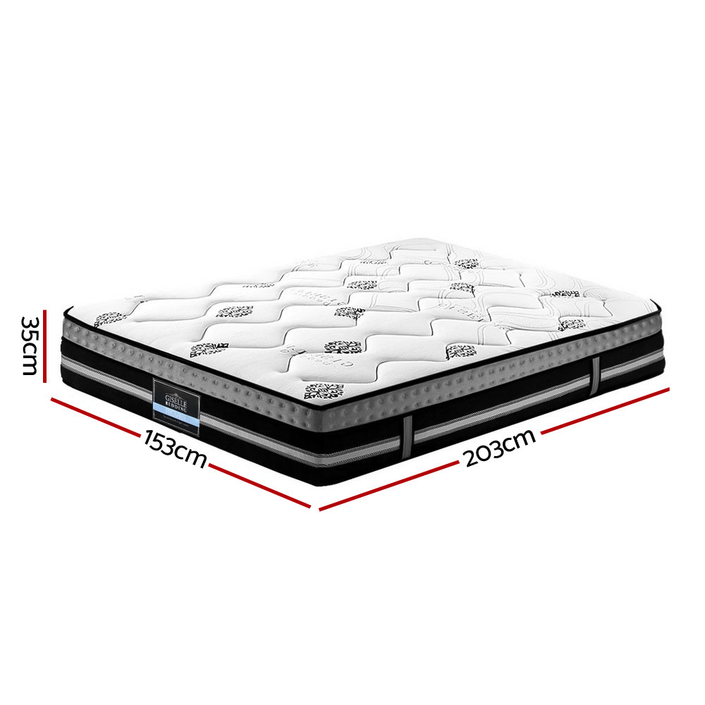 Jean 35cm Thick Galaxy Euro Top Cool Gel Pocket Spring Mattress - Queen